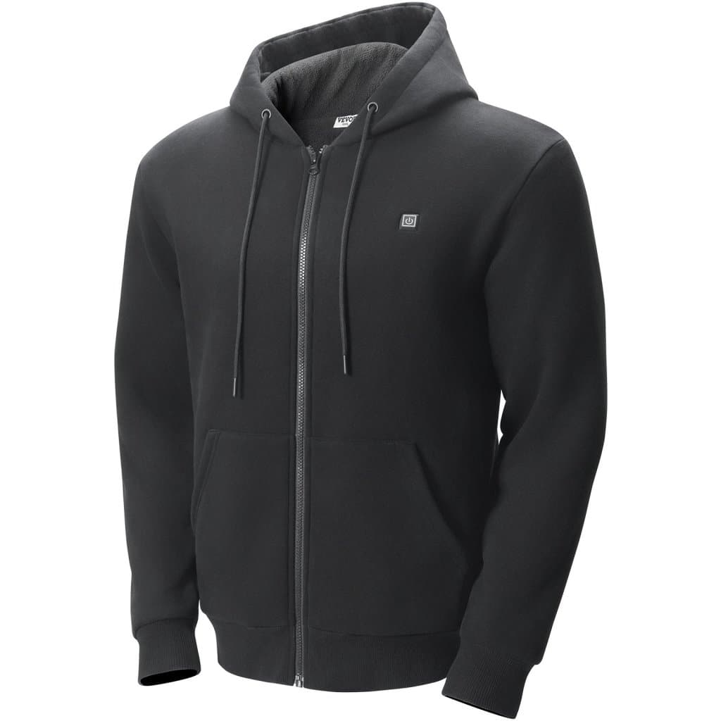 Podgrzewana bluza z kapturem zapinana na suwak, unisex z baterią dla mężczyzn i kobiet XXXL