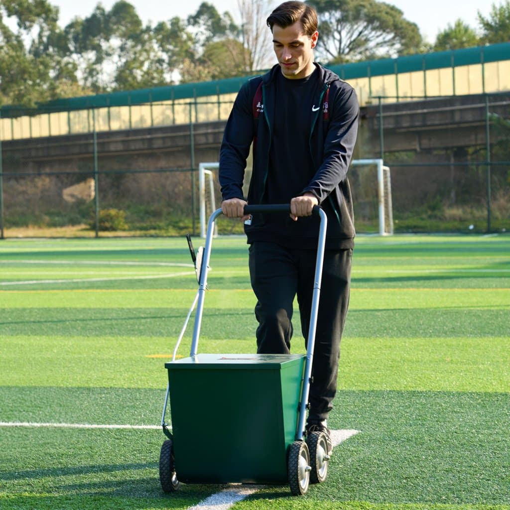 Marker do linii suchych, 4 koła, 2 lub 4 cale, wytrzymały stalowy marker, 65 funtów