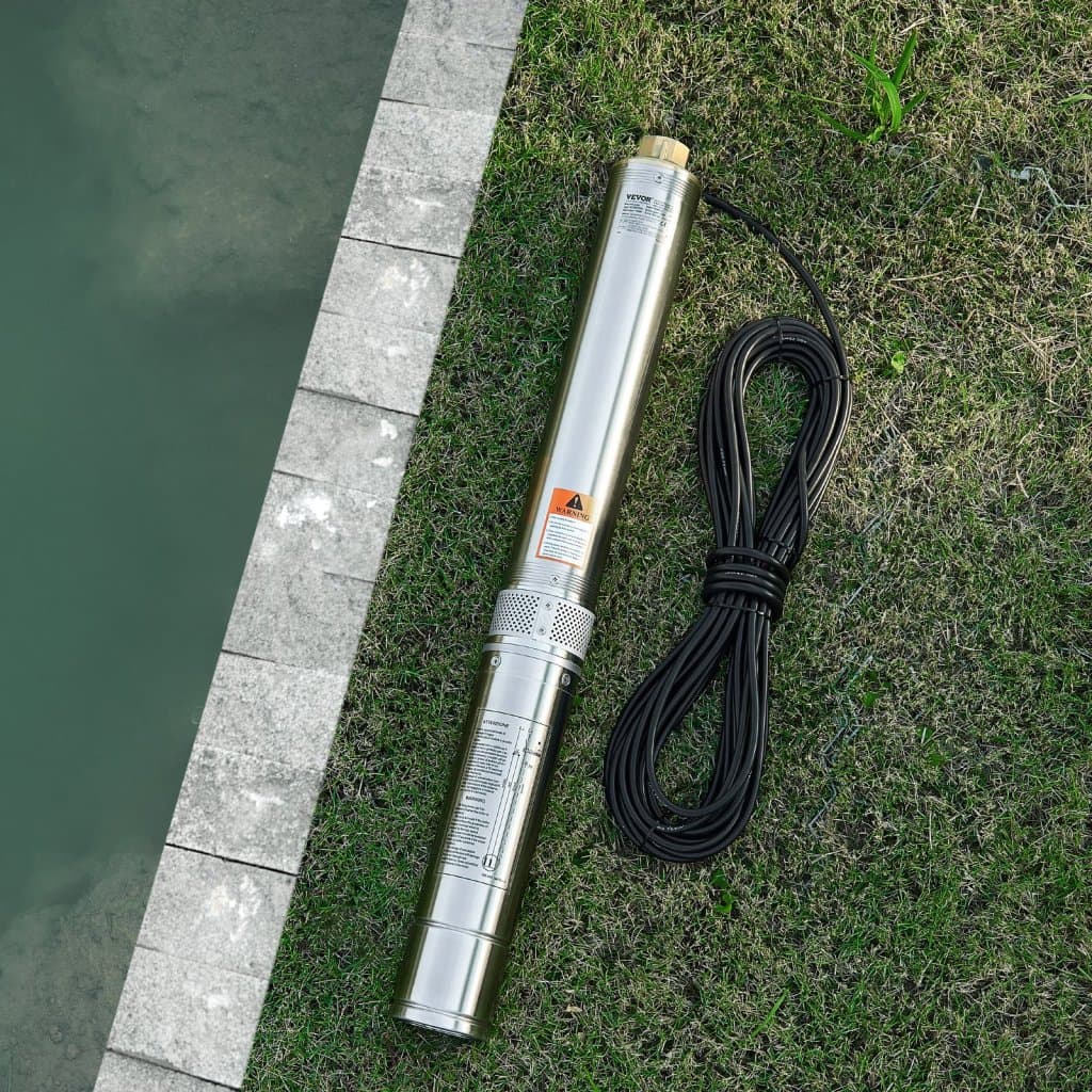 Pompa głębinowa zatapialna 550 W, stal nierdzewna, pompa wodna, 84 m, 65 l/min