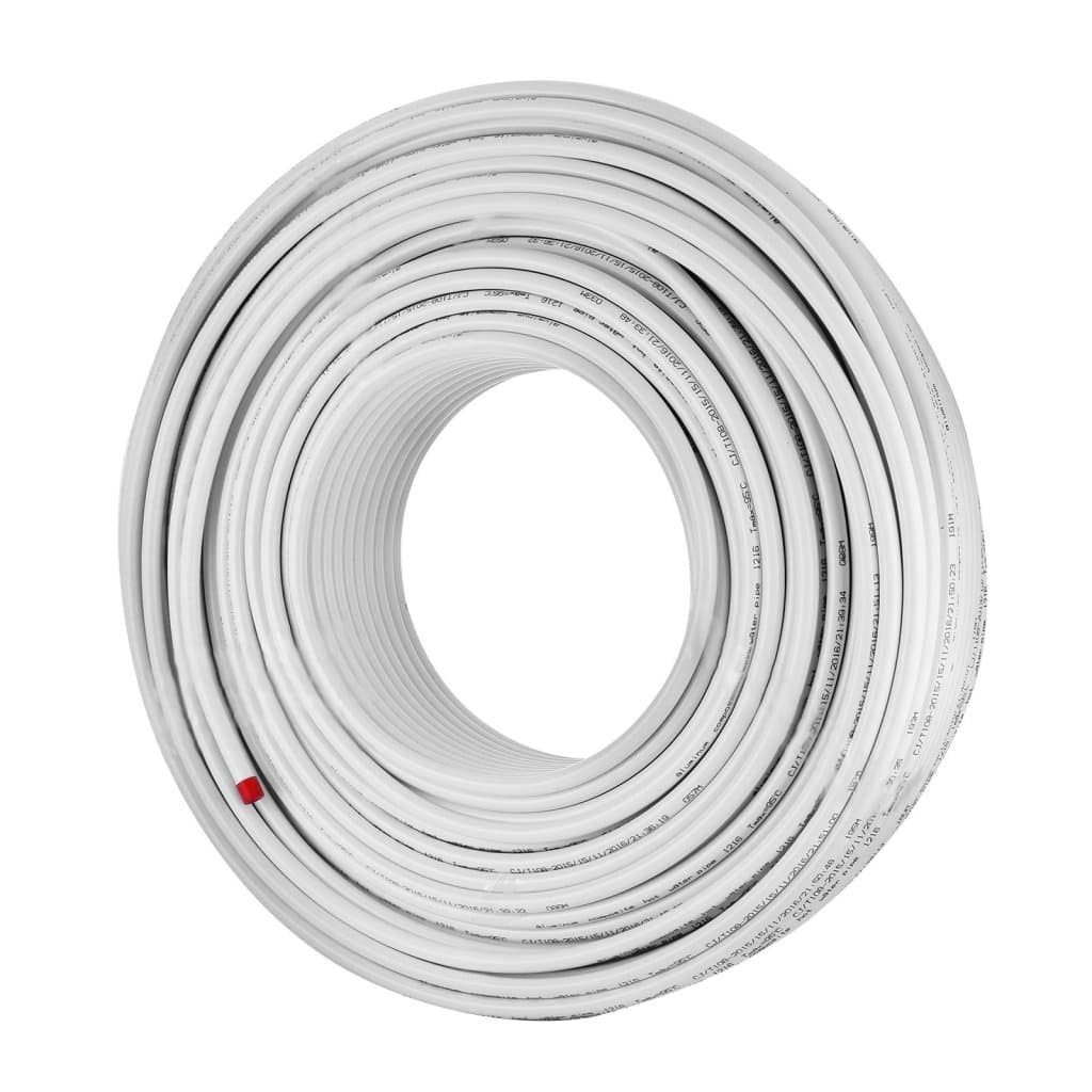 Rolka 984 stóp rury 1/2" PEX-AL-PEX z barierą tlenową, rury podłogowe PEX, ogrzewanie podłogowe, ogrzewanie podłogowe, hydraulika, 300 m wewnętrznej warstwy aluminiowej, rura PEX (300 m)