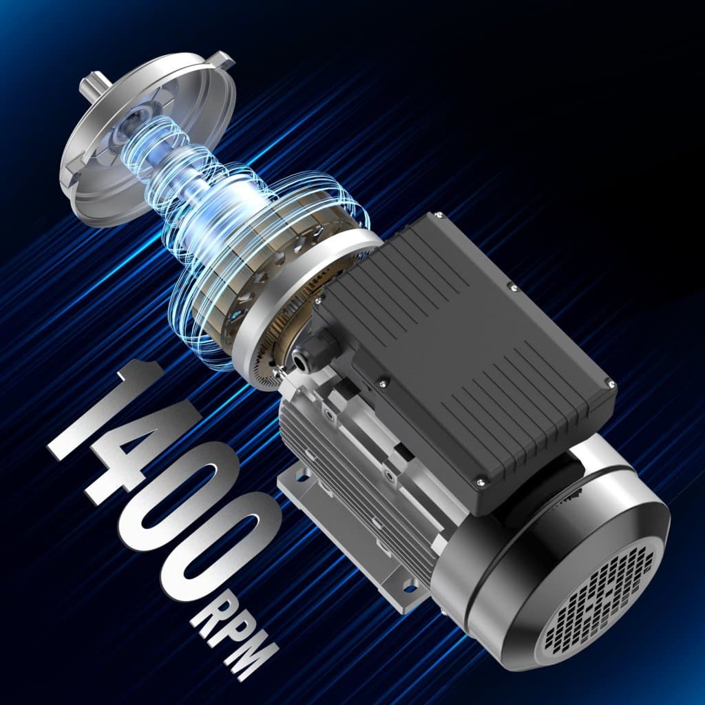 Elektromotor 1,5 kW 1400 ot./min. AC 220~240 V 9,85 A 1 fázový 24mm hřídel s perem