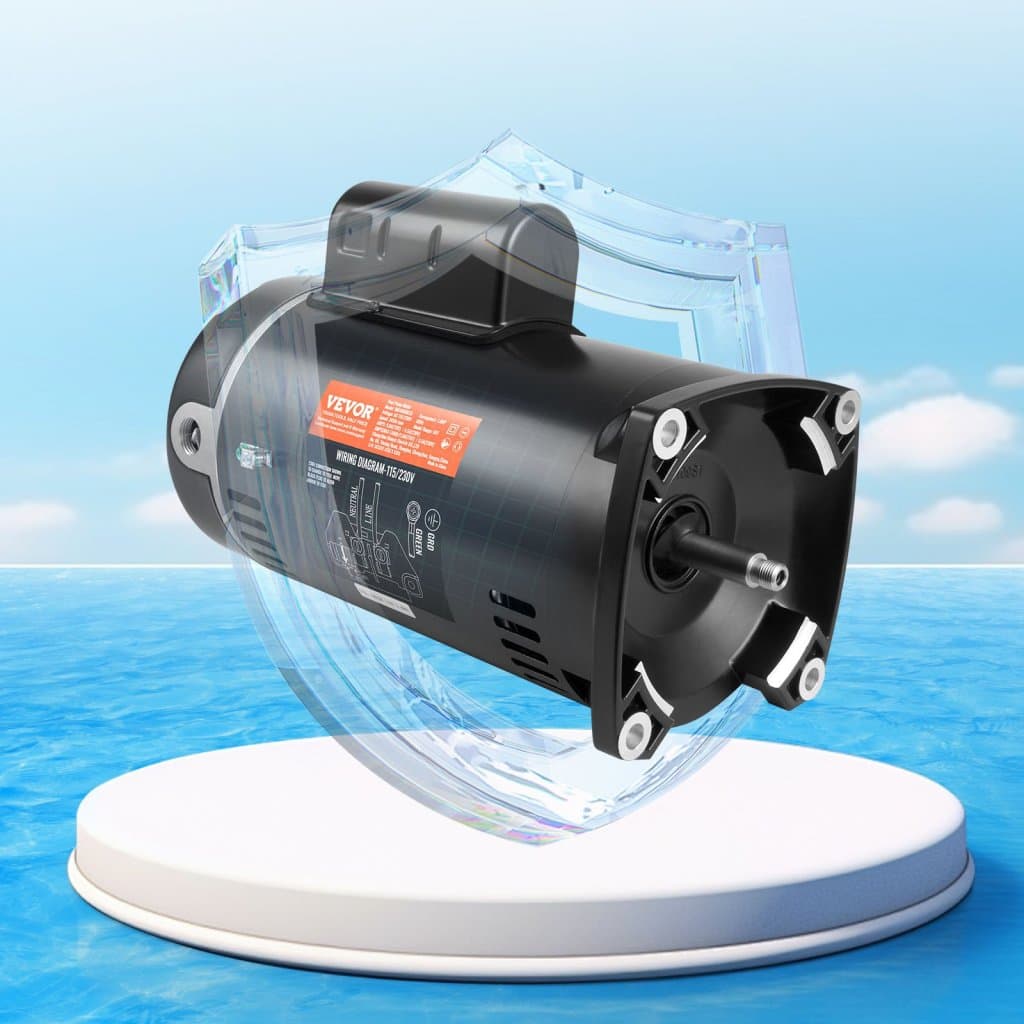 1HP motor bazénového čerpadla 115/230V 9/4,5 A 56Y 3450 ot./min. Kondenzátor 90μF/250V