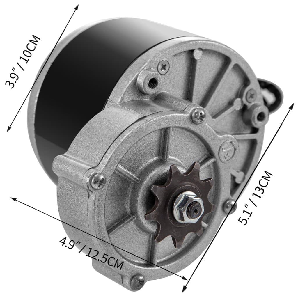 Kartáčovaný motor pro motokáru 24 V 250 W, redukční převod, sada motoru pro elektrickou skútr s regulátorem otáček, rukojetí plynu, řetězem, stejnosměrným motorem pro jízdní kolo pro elektrickou skútr, mini motokáru