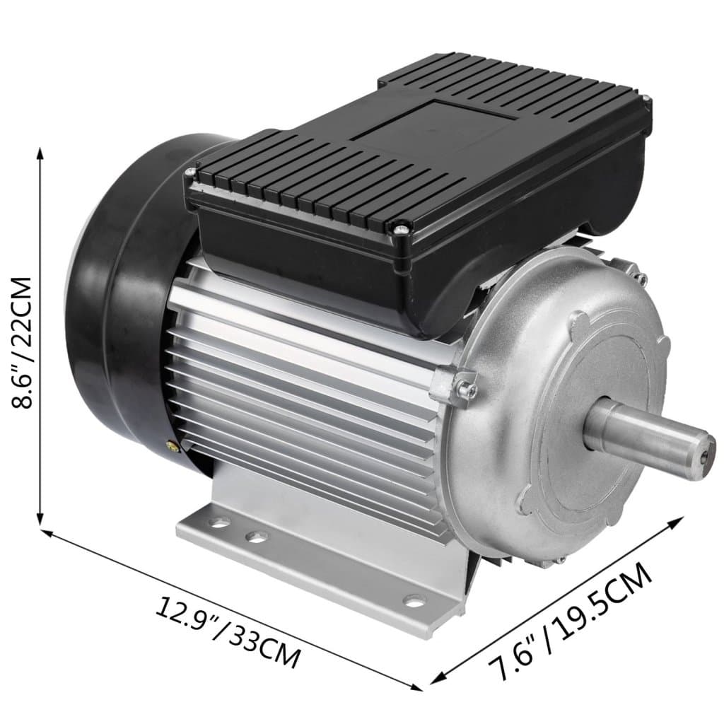 Vzduchový kompresor 2,2 kW/3 HP se 2 póly, elektromotor 240 V, kompresory 50 Hz, 2900 ot./min, 90 l s jednofázovými elektromotory