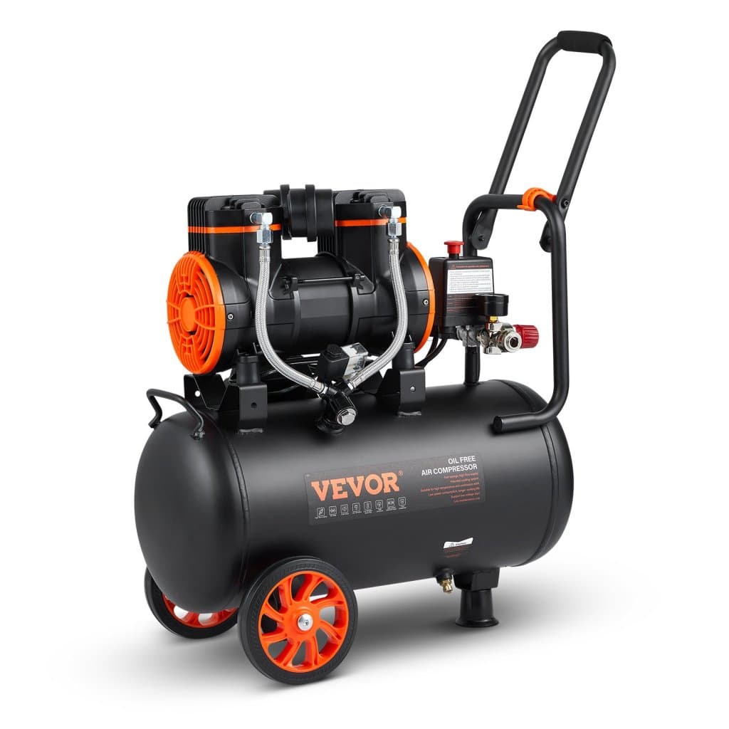 Kompresor powietrza 1450 W 90 PSI 70 dB Ultra cichy Bezolejowy