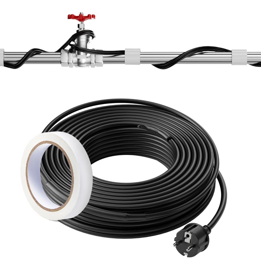 Samoregulujący kabel grzejny do rur 36,6 m 16,4 W/m Taśma grzewcza z termostatem