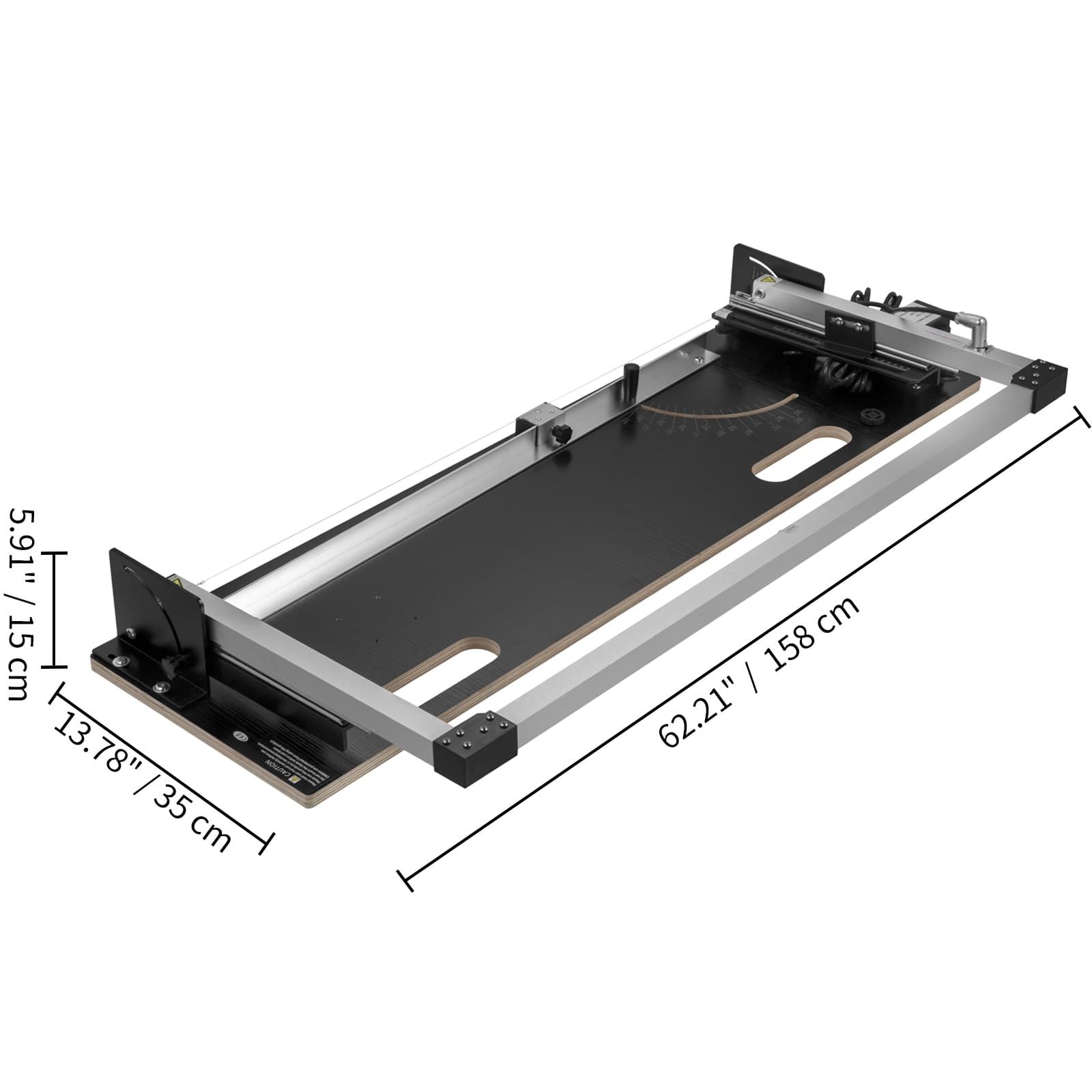Maszyna do cięcia styropianu, biurkowa, grubość cięcia 42 cm, maks. długość cięcia 132 cm, przecinarka do pianki z gorącym drutem 0-90°, przecinarka do styropianu z sześcioma drutami grzewczymi do cięcia pianki, perłowej bawełny