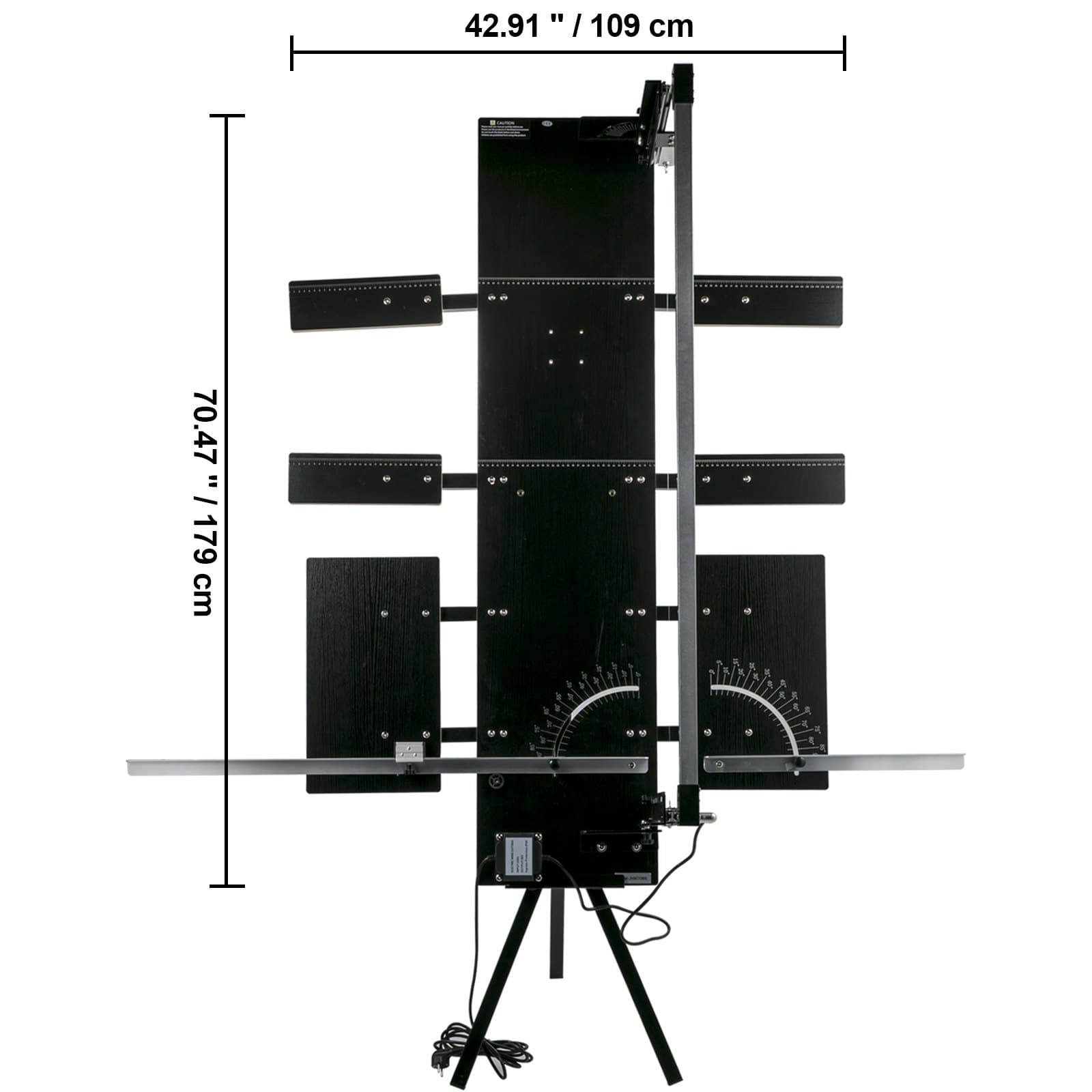 Maszyna do cięcia styropianu, maks. grubość cięcia 42 cm, maks. długość cięcia 115 cm, przecinarka do pianki z gorącym drutem, kąt cięcia 0-90°, przecinarka do styropianu, sześć drutów grzewczych ze stojakiem, boczna płyta do cięcia pianki, perłowa bawełna
