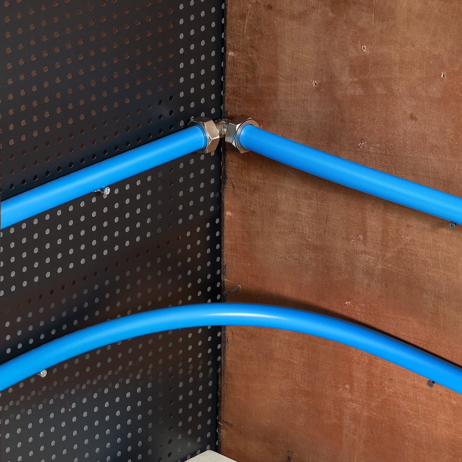 Zestaw przewodów sprężarki powietrza 3/4'' x 100FT System przewodów pneumatycznych HDPE/aluminium, niebieski