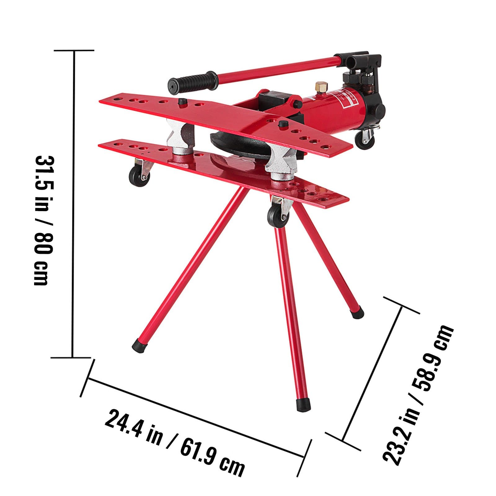 Ręczna giętarka do rur Plumbers Tool 16T, giętarka do rur 1/2-2 cale, giętarka do rur Ø22 mm-Ø60 mm, giętarka do rur Bender Tube Bender do instalacji grzewczych i rurociągowych