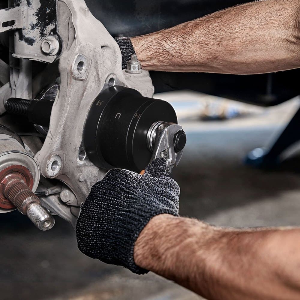 Zestaw do demontażu i montażu piast i łożysk kół Master Wheel Hub & Bearing, pasuje do większości pojazdów z napędem na przednie koła, narzędzie do demontażu łożysk kół przednich, zestaw do montażu łożysk kół, łatwa wymiana łożysk bez użycia prasy