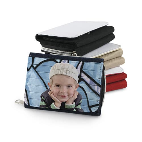 Portfel tekstylny, różne kolory, rozmiar 120 x 85 mm, 120 szt./karton