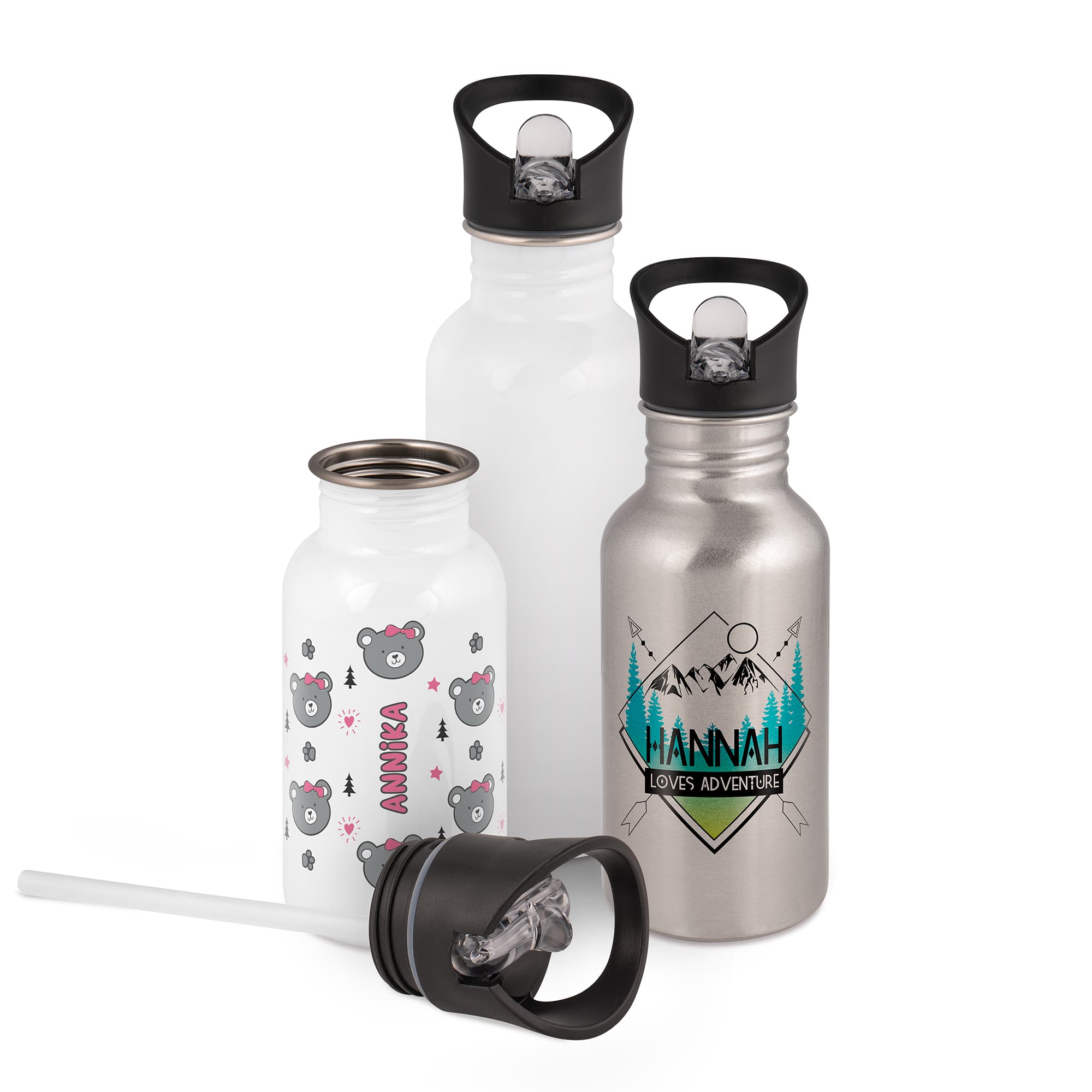 Butelka na wodę ze stali nierdzewnej, różne kolory, 48 szt./karton