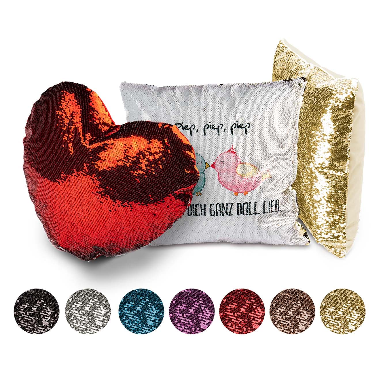 Poszewka na poduszkę z cekinami, różne kolory i rozmiary