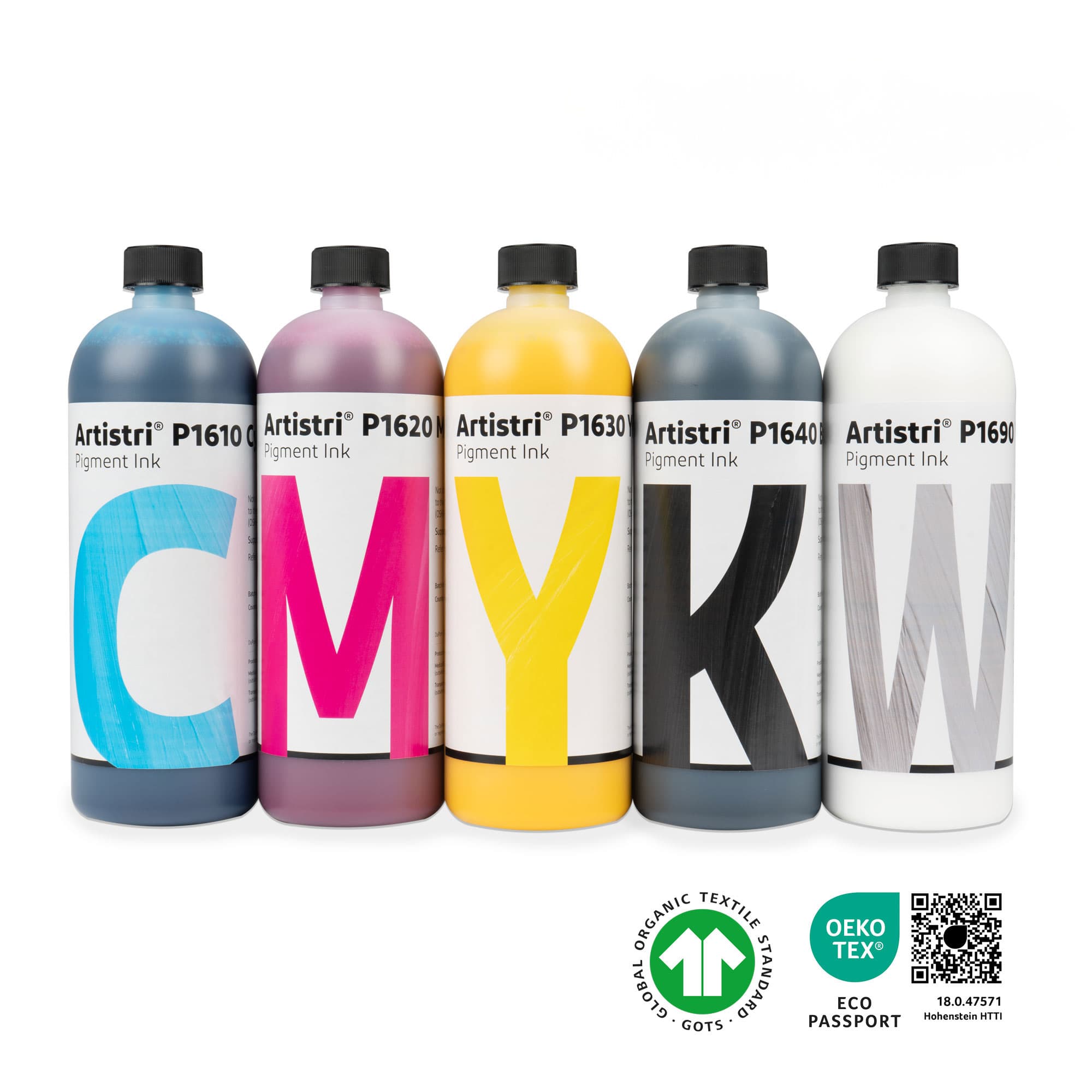 Atrament DTF DuPont™ seria P1600, różne kolory, butelka 1 litr