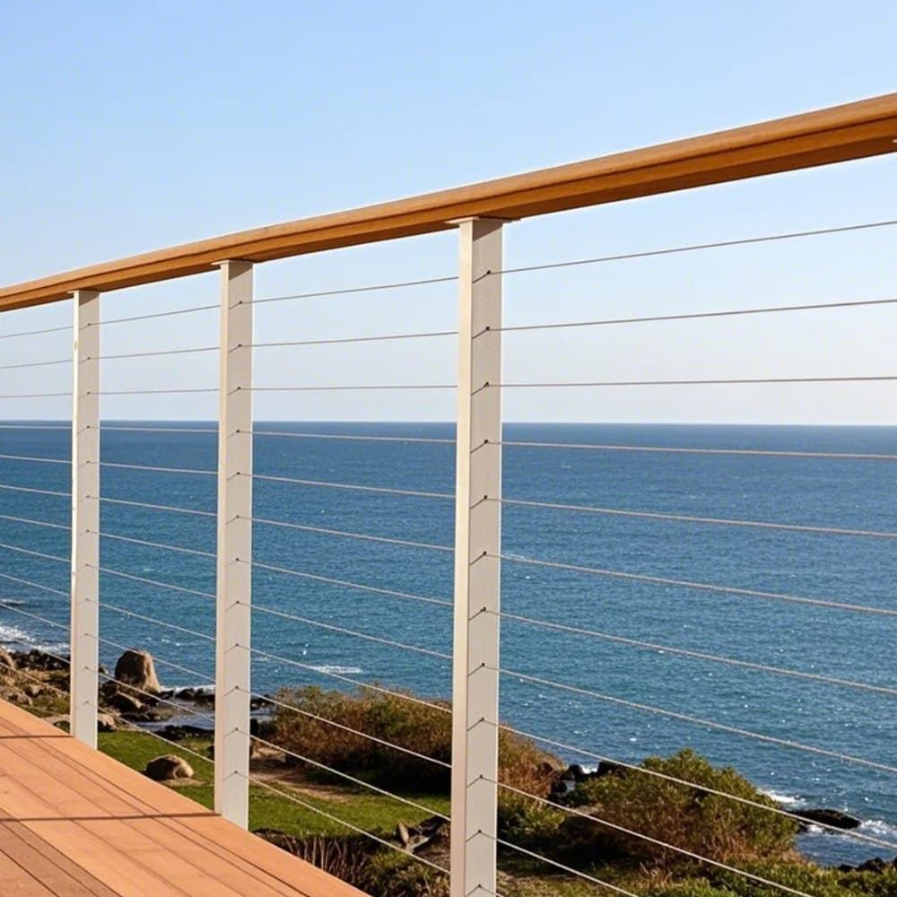 Zestaw lin stalowych, 1/8" 100 stóp, lina ze stali nierdzewnej 304 z 59 akcesoriami, wytrzymałość na zerwanie 650 funtów, 7x7 splotów, konstrukcja morska, klasa lotnicza, do poręczy, schodów, pomostów, ogrodzeń na zewnątrz