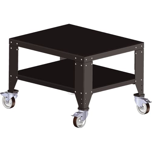 Stabilny stół roboczy z kółkami do serii SLIDE, wymiary 91,2 x 75,2 cm, wysokość 63,3 cm