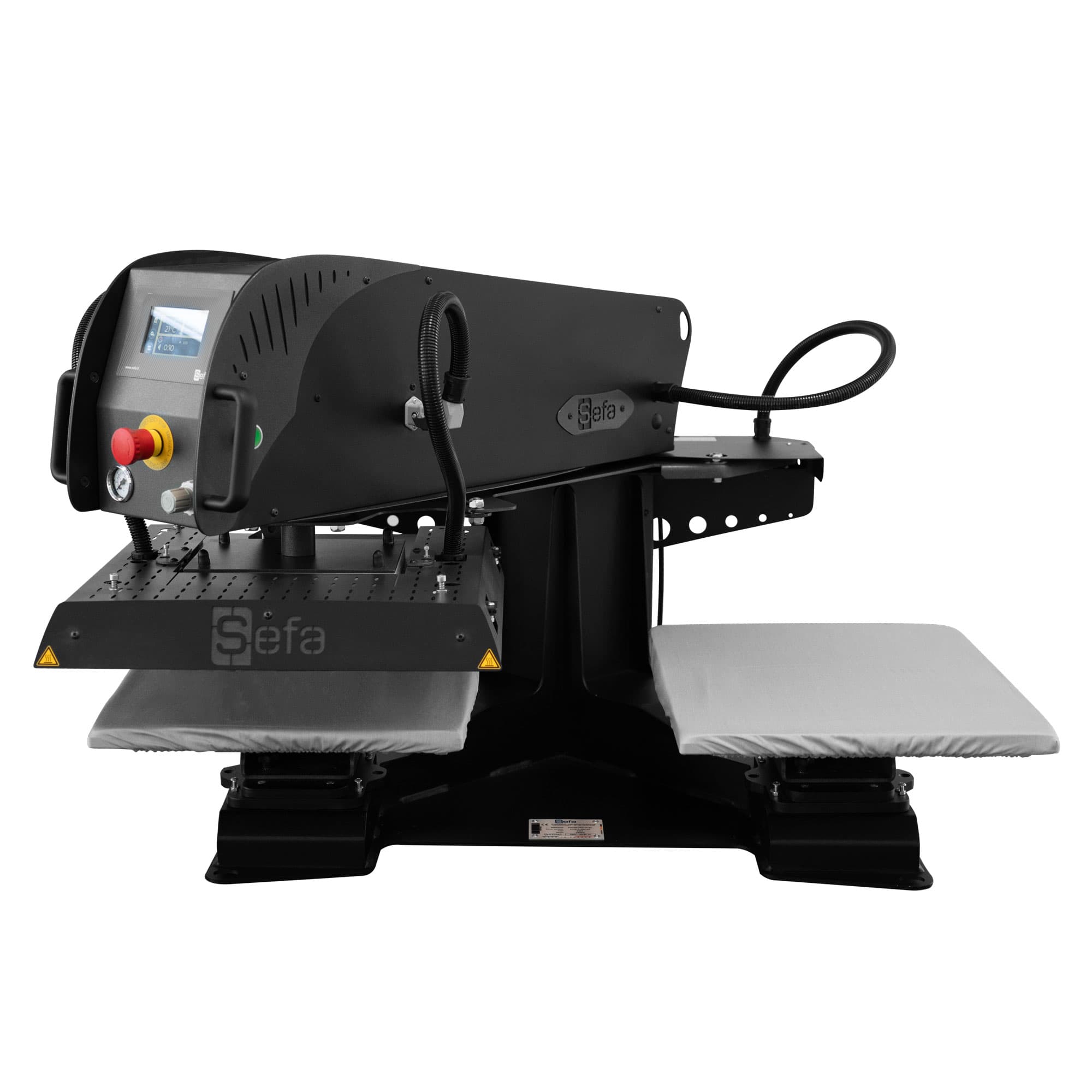 Prasa transferowa pneumatyczna SEFA DUPLEX-PRO-V3, Black Edition powierzchnia transferu 2 x 40 x 50 cm