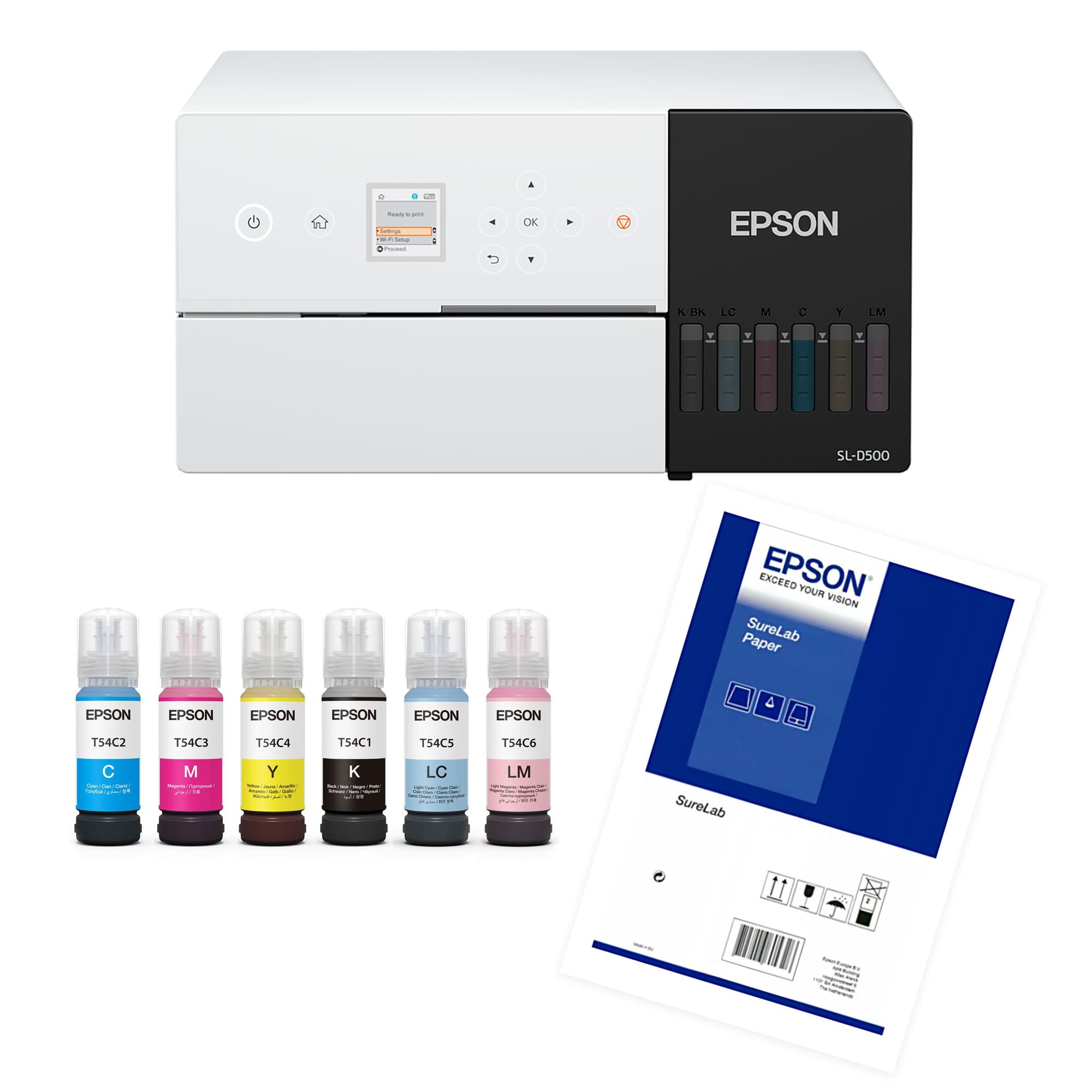 Zestaw startowy drukarki fotograficznej SureLab SL-D500, format zdjęcia 10 x 15 cm
