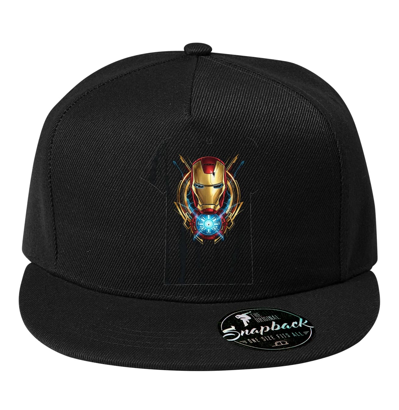 Czapka snapback Hełm Iron Mana z reaktorem łukowym dla fanów Marvela