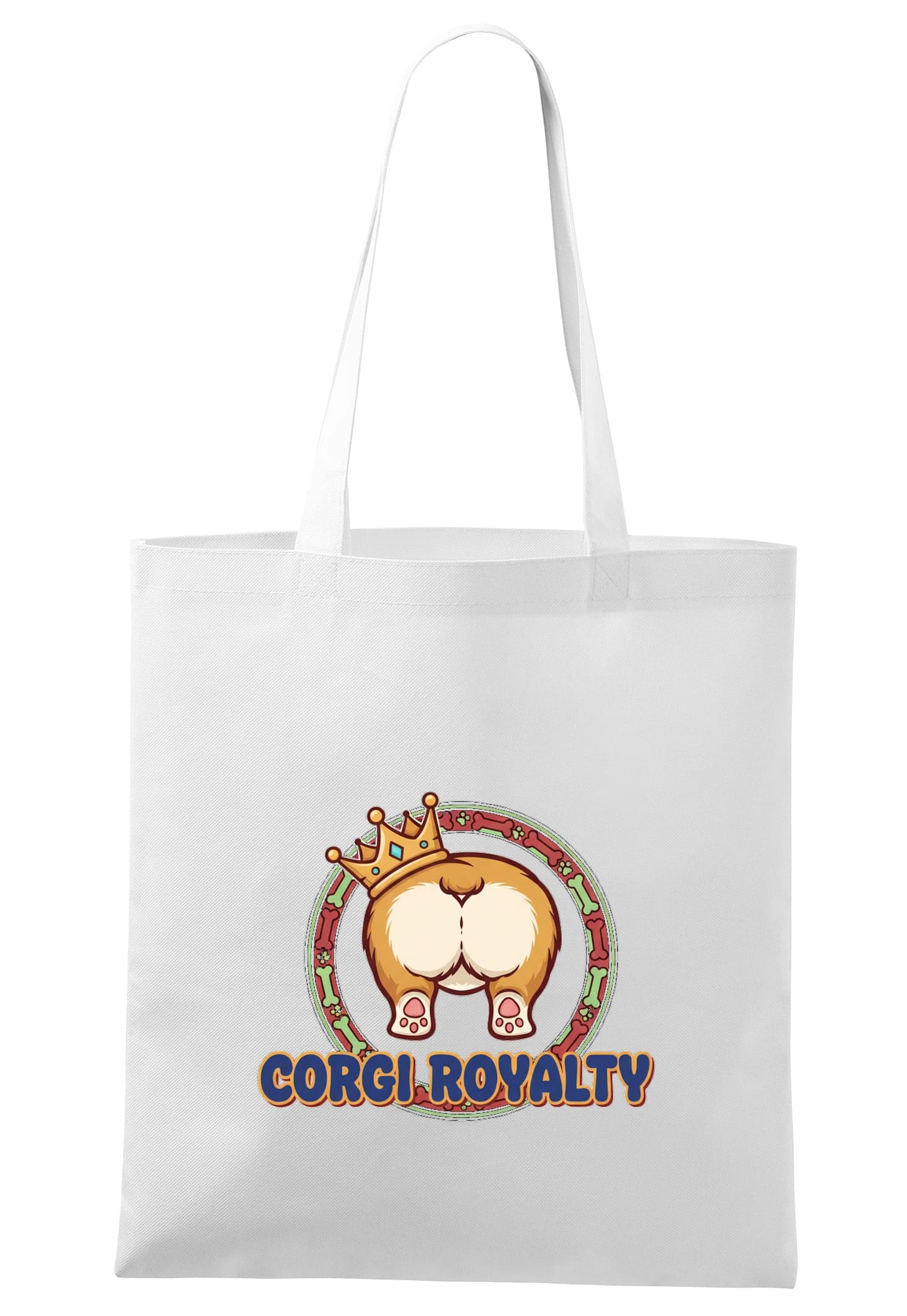 Torba na zakupy uroczy królewski tyłeczek corgi, Corgi Royalty, dla miłośników psów