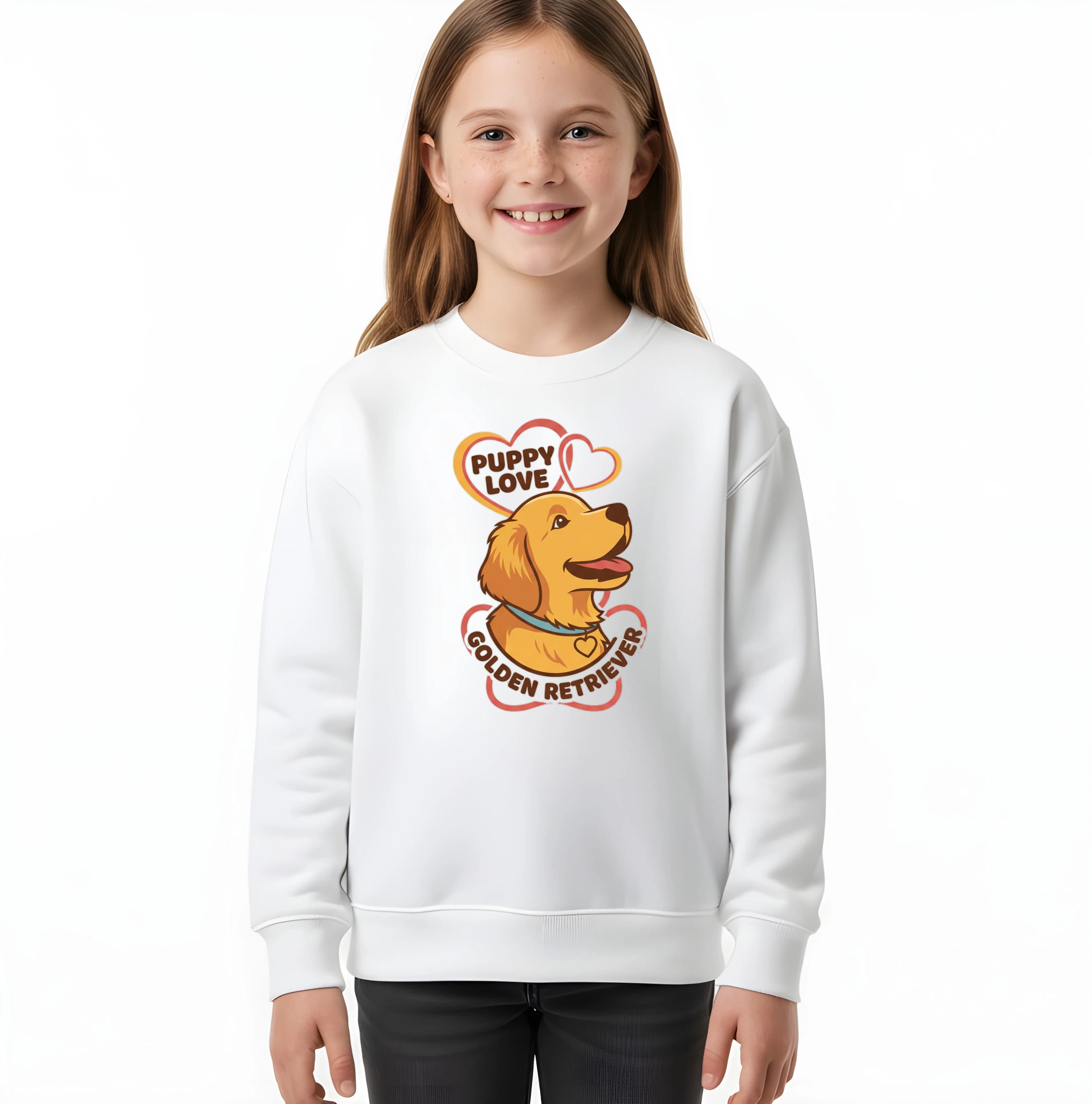 Bluza dziecięca Złoty retriever Puppy Love, wierny przyjaciel na całe życie