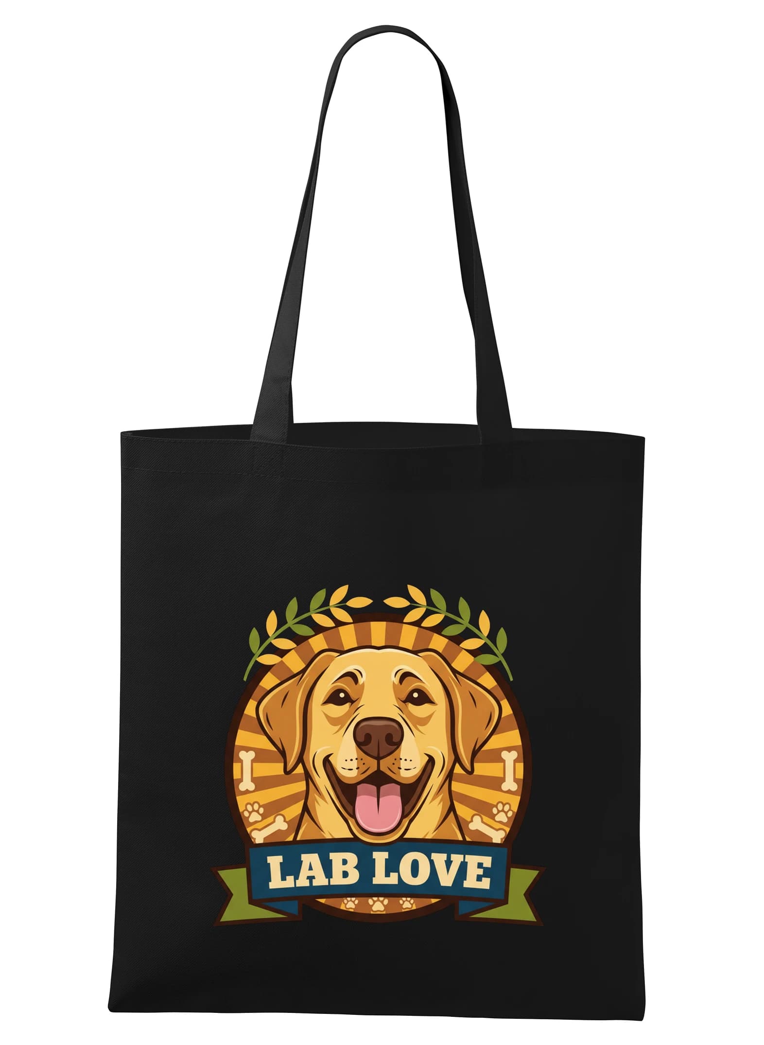 Torba na zakupy uśmiechnięty labrador retriever, Lab Love, wierny przyjaciel pełen radości