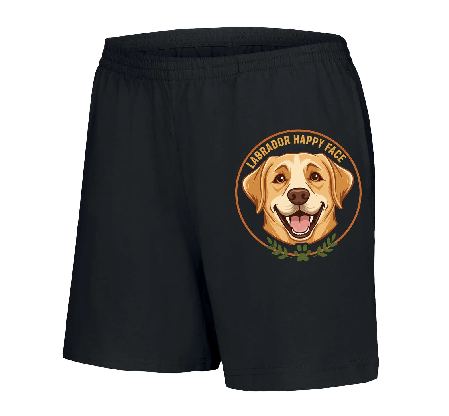 Spodenki damskie Uśmiechnięty labrador Złoty uśmiech wiernego psa