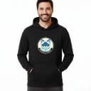 Bluza z kapturem niebieskooki Ragdoll królewski błękit i srebrna ikona kota