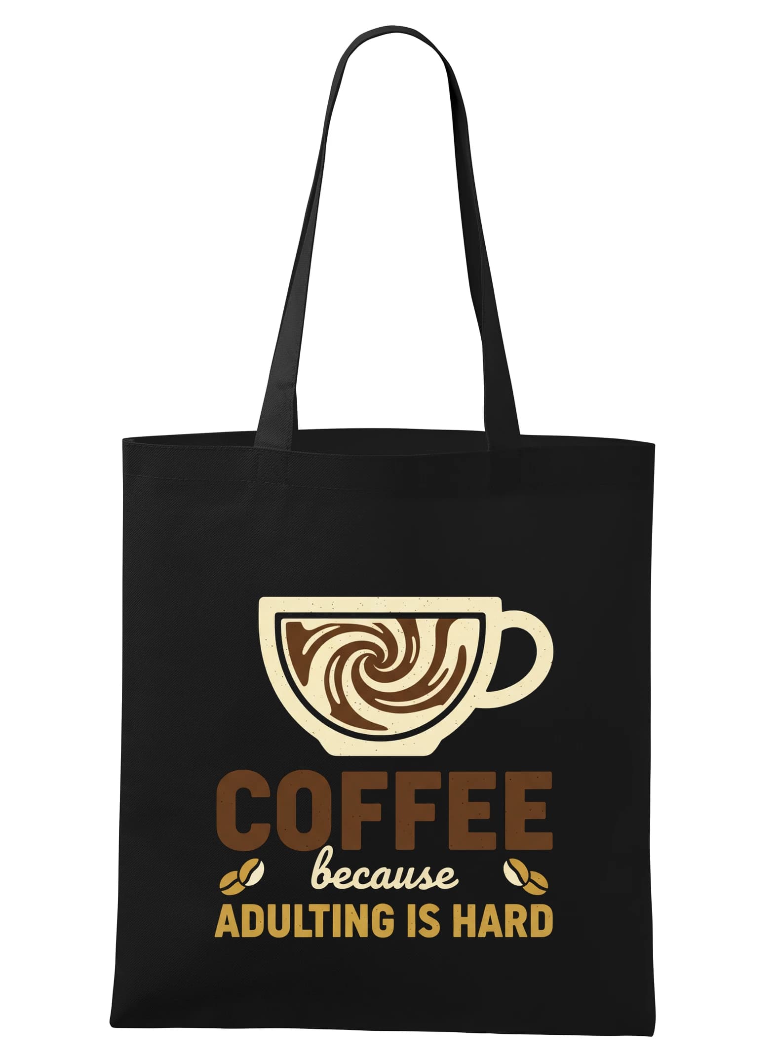 Torba na zakupy Coffee, bo dorosłość jest trudna - kubek na przetrwanie