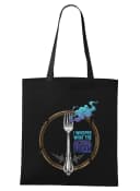 Torba na zakupy Szept What The Actual Fork, vintage widelce, magiczny dym i humor