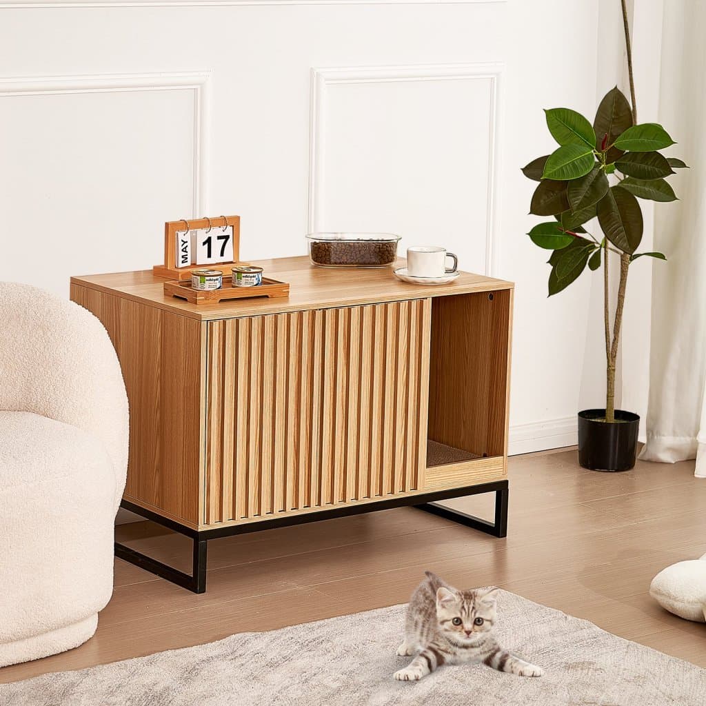 Ukryty mebel na kuwetę dla kota, długość 84 cm, szerokość 51 cm, wysokość 56 cm