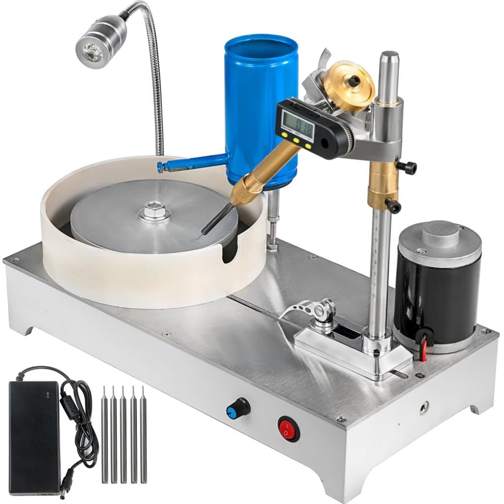 Szlifierka Lapidary Polerka z wyświetlaczem cyfrowym i mechaniczną rączką do kamieni szlachetnych