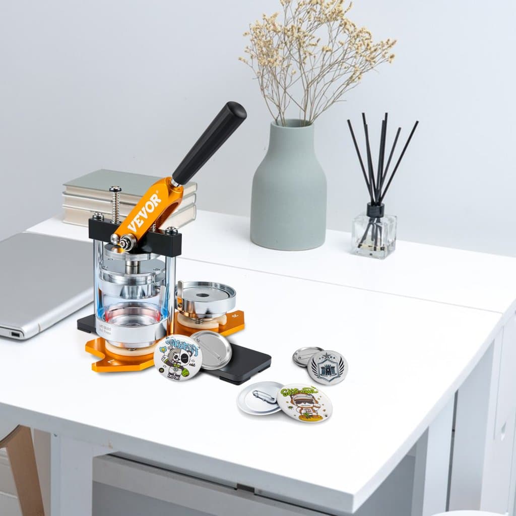 Maszyna do robienia guzików, zestaw dziurkaczy do znaczków 75 mm (3 cale), prezenty dla dzieci DIY, robienie znaczków, artykuły do robienia guzików ze 100 częściami guzików, obcinacz kółek i magiczna książka