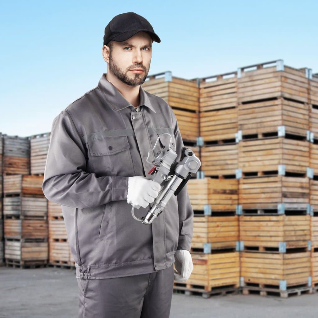 Maszyna do spinania taśmą pneumatyczną Maszyna do spinania taśmą ręczną do taśm PET o średnicy 3/4"-1"