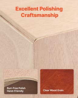 Drewniany instrument perkusyjny Cajon Box Drum ze strunami gitarowymi z drewna brzozowego - miniatura 9
