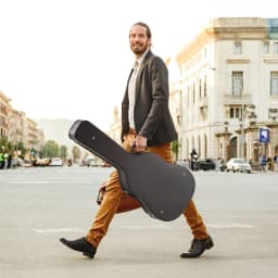 Futerał na gitarę akustyczną 43,31 cala / 110 cm z zamkiem i kluczami do gitary akustycznej - miniatura 1