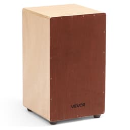 Duży bęben typu cajon z drewna brzozowego, instrument perkusyjny z werblami - miniatura 2