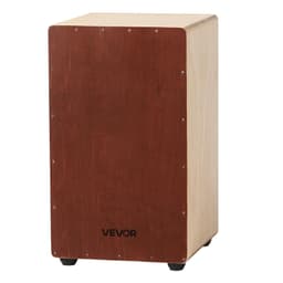 Duży bęben typu cajon z drewna brzozowego, instrument perkusyjny z werblami - miniatura 4