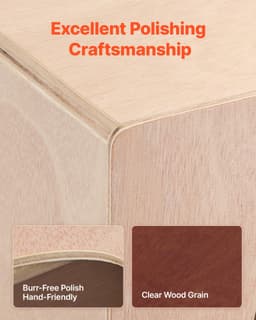 Kompaktowy instrument perkusyjny z drewna brzozowego, Cajon Box Drum, z werblami - miniatura 9