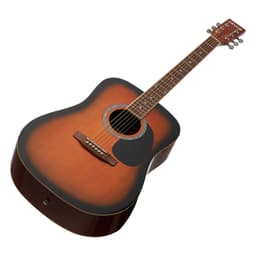 Gitara akustyczna typu dreadnought, 41 cali / 1041,4 mm, zestaw dla początkujących, pokrowiec, dorosły, Sunburst - miniatura 5