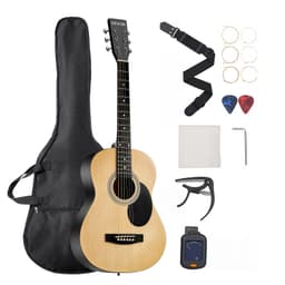 Gitara akustyczna typu dreadnought 39 cali / 990,6 mm Naturalny zestaw dla początkujących z pokrowcem dla dorosłych - miniatura 2