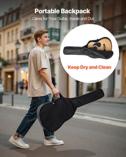 36 cali / 914,4 mm Gitara akustyczna typu dreadnought Natural Beginner Bundle Gig Bag dla nastolatków - miniatura 9