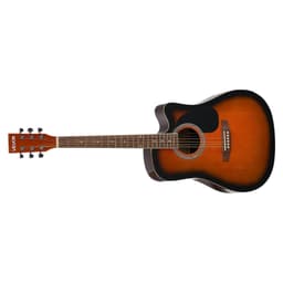 104,4 mm (41 cali) Cutway Acoustic Guitar Beginner Bundle Gig Bag dla dorosłych Sunburst - miniatura 3