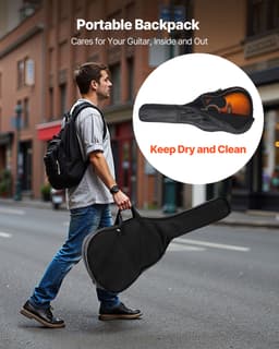 104,4 mm (41 cali) Cutway Acoustic Guitar Beginner Bundle Gig Bag dla dorosłych Sunburst - miniatura 9