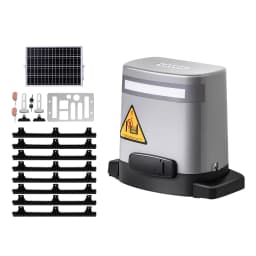 Otwieracz bramy solarnej 280 W, 1799 funtów, elektryczny otwieracz bramy, szyna zębata, 2 piloty - miniatura 2