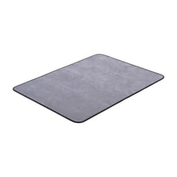 Mata pod krzesło, 915 x 1225 mm, mata pod krzesło biurowe na twarde podłogi, ochraniacz podłogi na krzesła na kółkach, powierzchnia z kordu, antypoślizgowa i łatwa do czyszczenia, gładko przesuwająca się mata pod biurko do domu i biura (szara) - miniatura 4