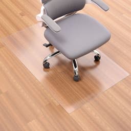 Mata pod krzesło, 915 x 1225 mm, przezroczysta mata pod krzesło biurowe na twarde podłogi, ochraniacz podłogi pod krzesła na kółkach, antypoślizgowa i łatwa do czyszczenia, gładko przesuwająca się mata pod biurko do domu i biura (prostokątna) - miniatura 1