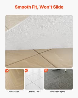 Mata pod krzesło, 915 x 1225 mm, przezroczysta mata pod krzesło biurowe na twarde podłogi, ochraniacz podłogi pod krzesła na kółkach, antypoślizgowa i łatwa do czyszczenia, gładko przesuwająca się mata pod biurko do domu i biura (prostokątna) - miniatura 7