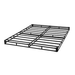 Rama łóżka typu box spring, rozmiar queen size, z tkaniną nadającą się do prania, wytrzymała metalowa rama do łóżka queen size, podstawa materaca 4 cale, maksymalna nośność 3500 funtów, łatwy montaż, 79,1 dł. x 59,4 szer. x 4 wys. - miniatura 4